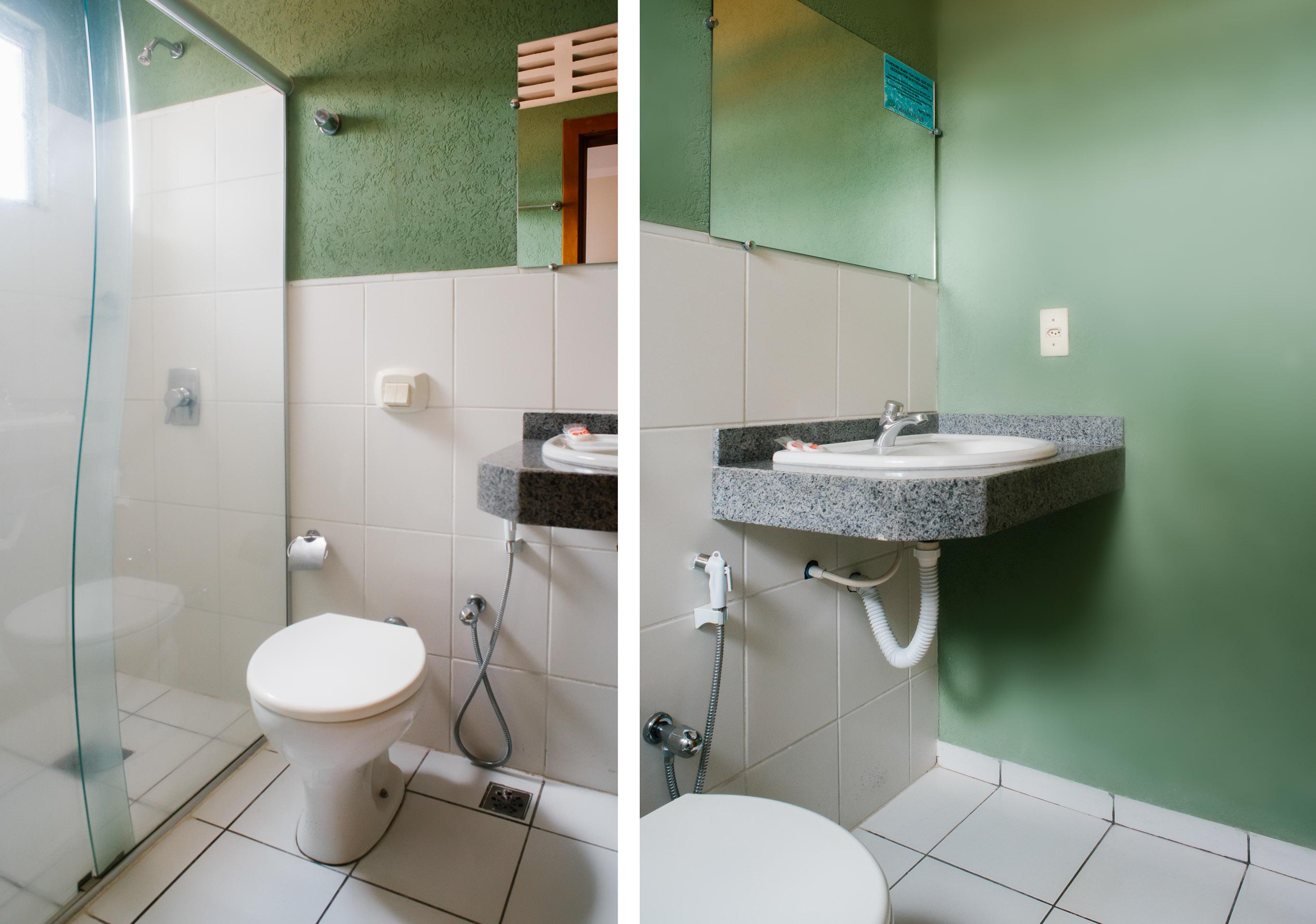 Oyo Cerrado Hotel, Campo Grande Campo Grande  Bagian luar foto Bathroom in a hotel in Brazil